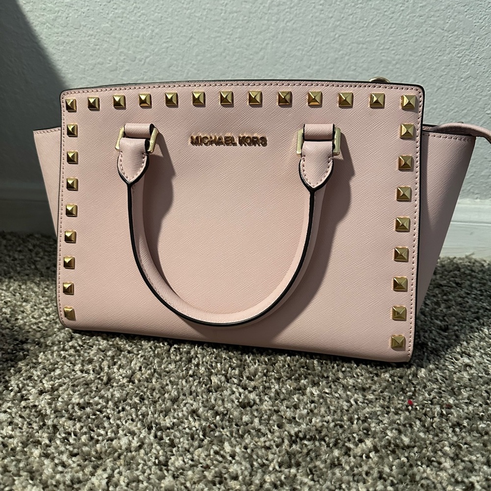 Michael Kors Pink Studded Women's Bag
